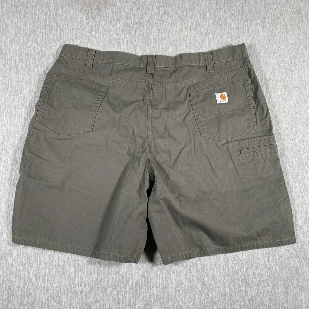 Carhartt Shorts‎ Mens 44 Green Original Fit Ripstop Work Utility Cotton